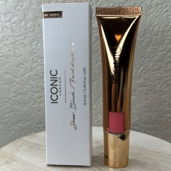 $18 🌙 Iconic London Sheer Blush In Shade Power‎ Pink - Picture 1 of 9
